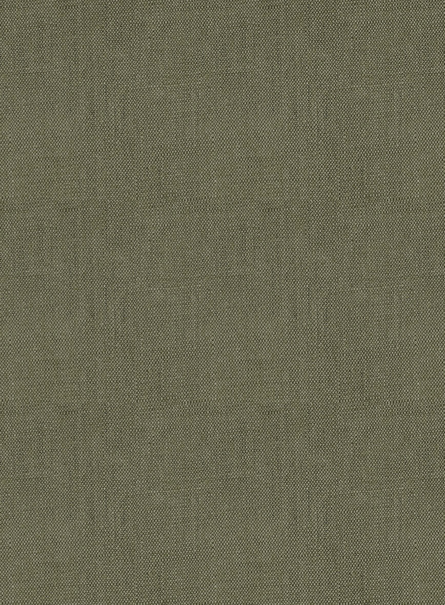 Italian French Green Linen Suit - Image 6