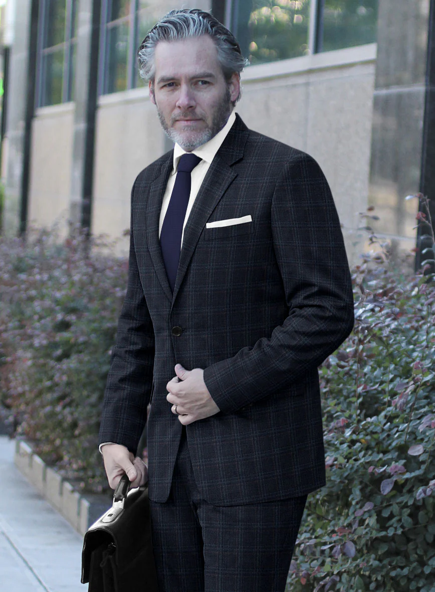 Italian Gaze Blue Checks Flannel Jacket - Image 2