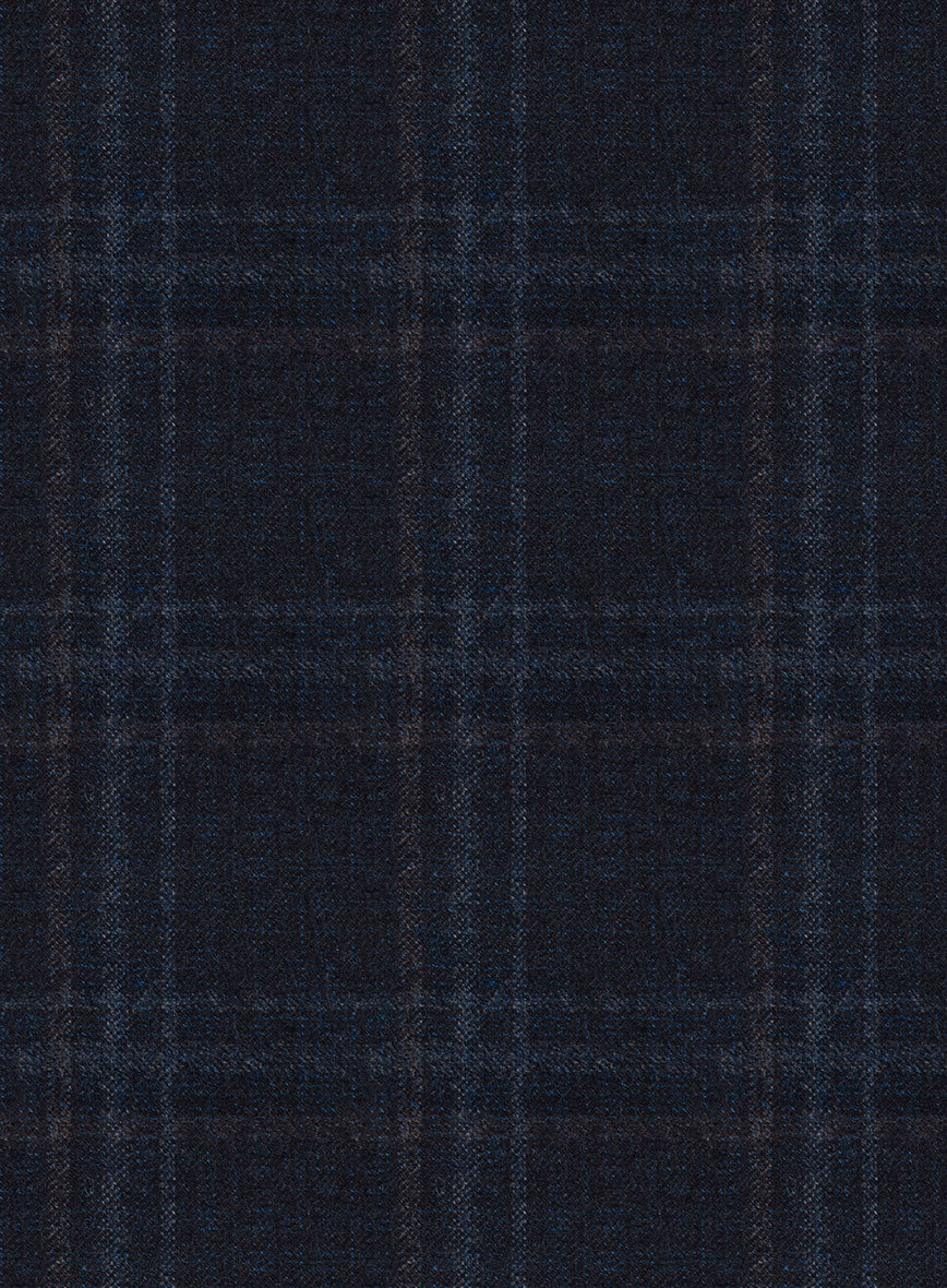 Italian Gaze Blue Checks Flannel Jacket - Image 3