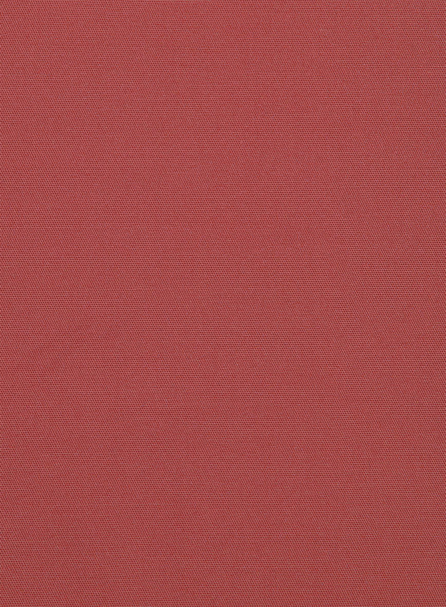 Italian Gimson Red Cotton Stretch Pants - Image 4