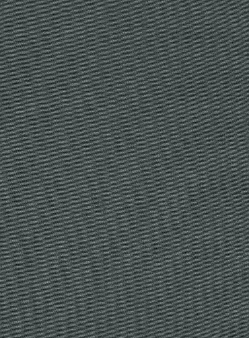 Italian Gray Cotton Stretch Jacket - Image 2