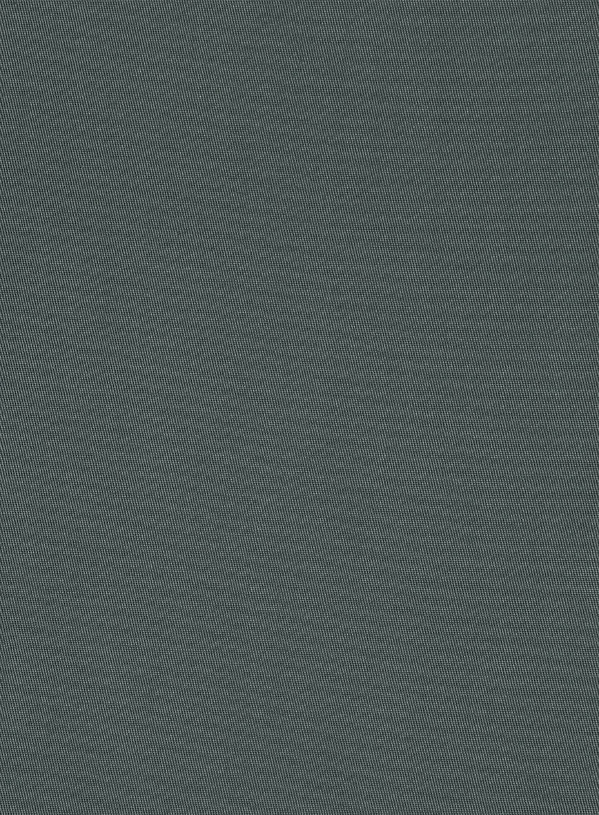 Italian Gray Cotton Stretch Shorts - Image 6