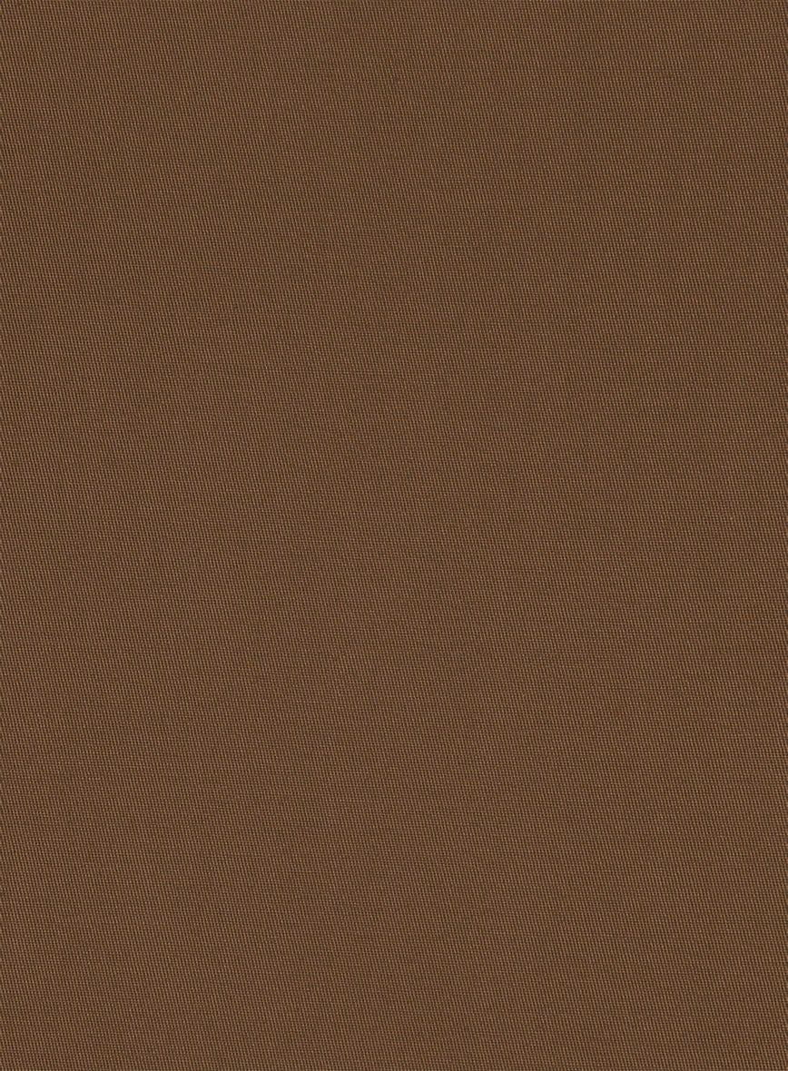 Italian Hickory Brown Cotton Stretch Suit - Image 6
