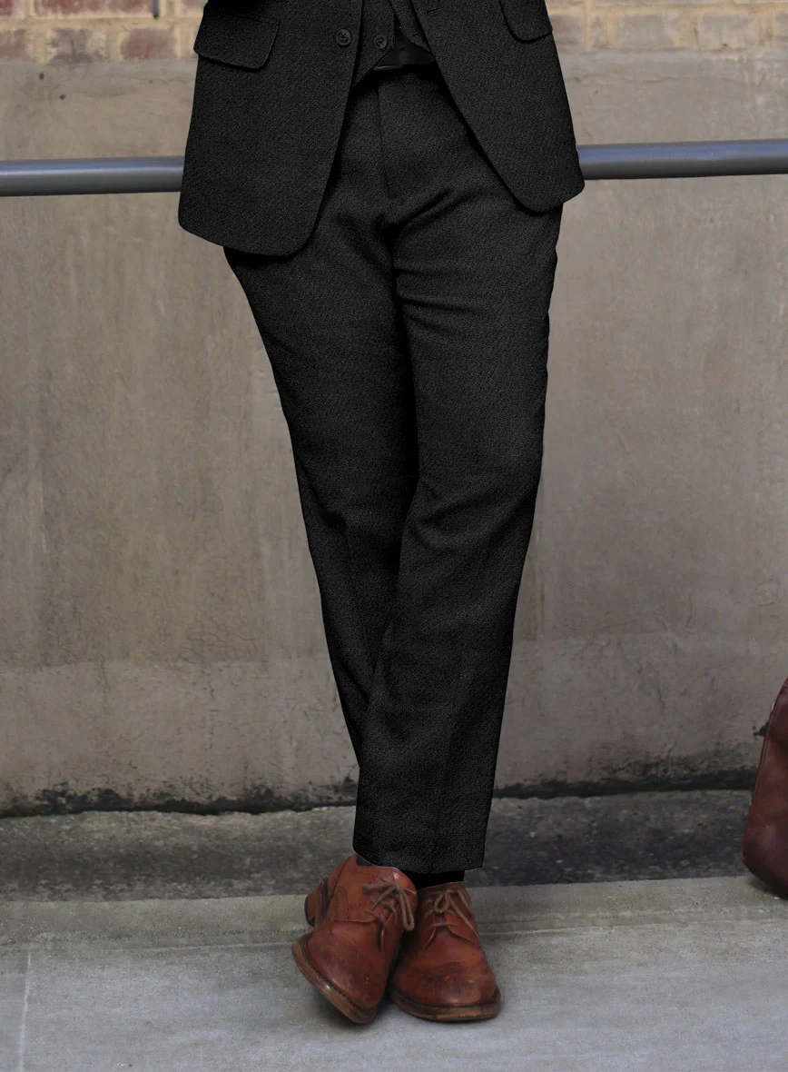 Italian Highlander Black Tweed Suit - Image 4