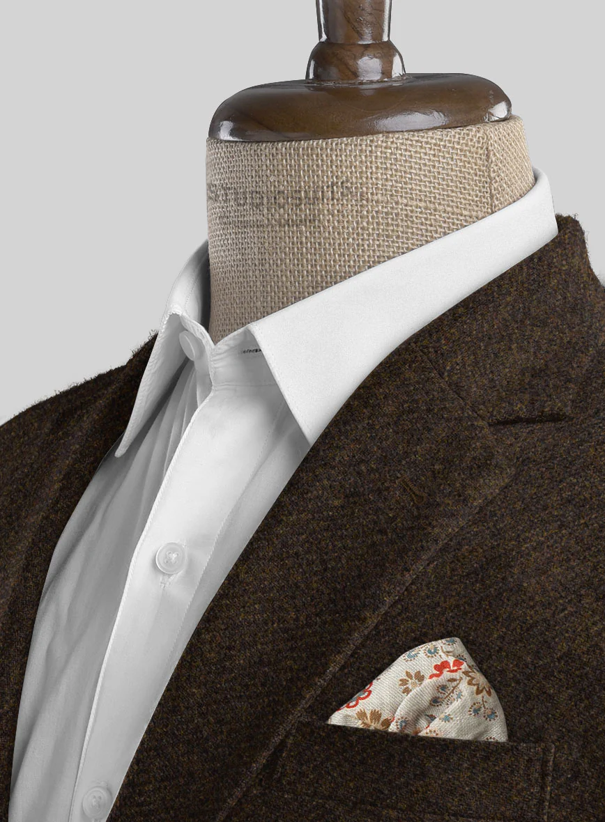 Italian Highlander Dark Brown Tweed Suit - Image 5