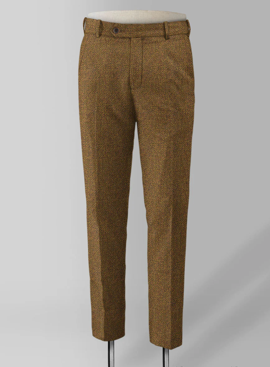 Italian Highlander Rust Tweed Pants - Image 2