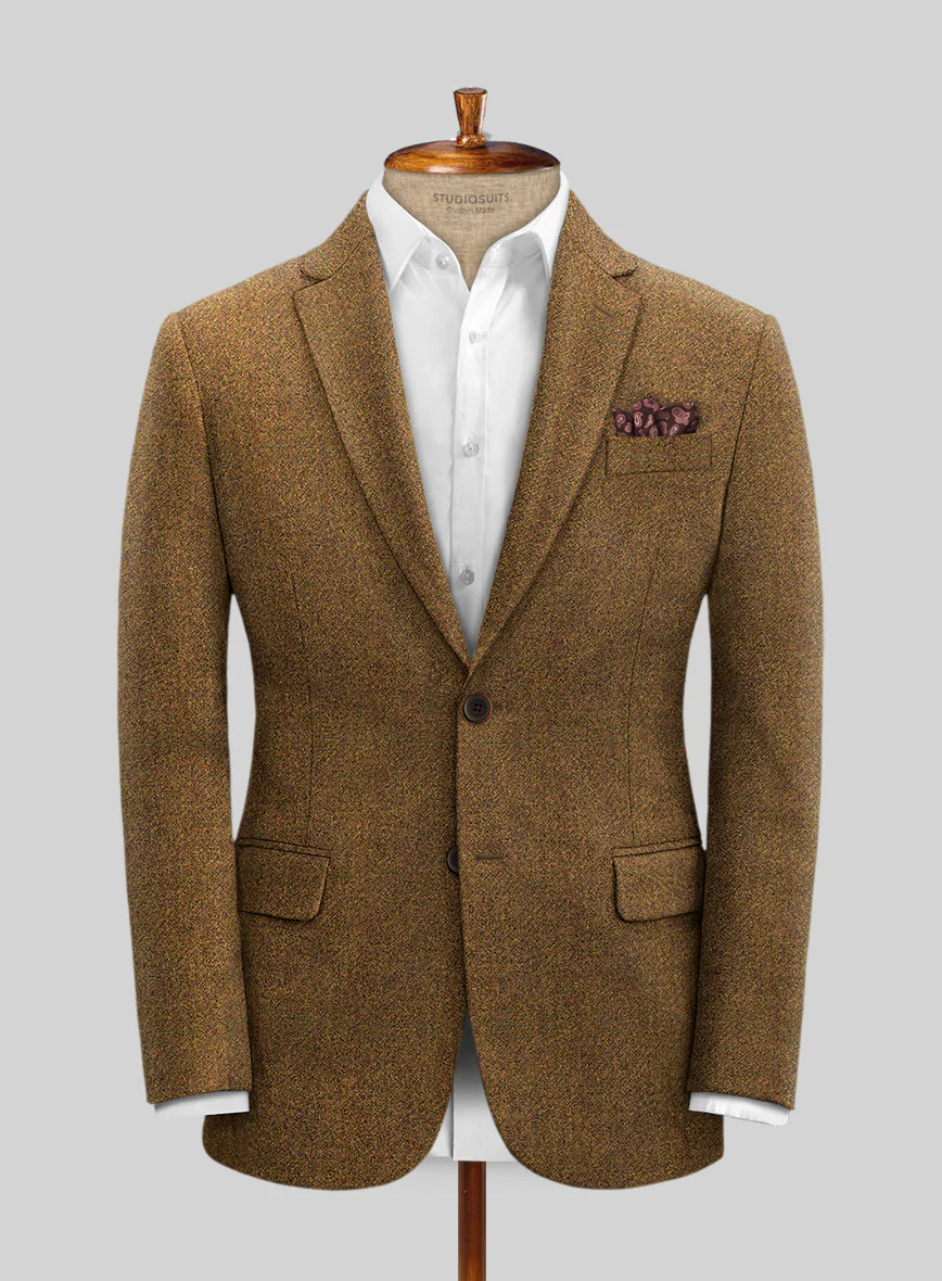 Italian Highlander Rust Tweed Suit - Image 3