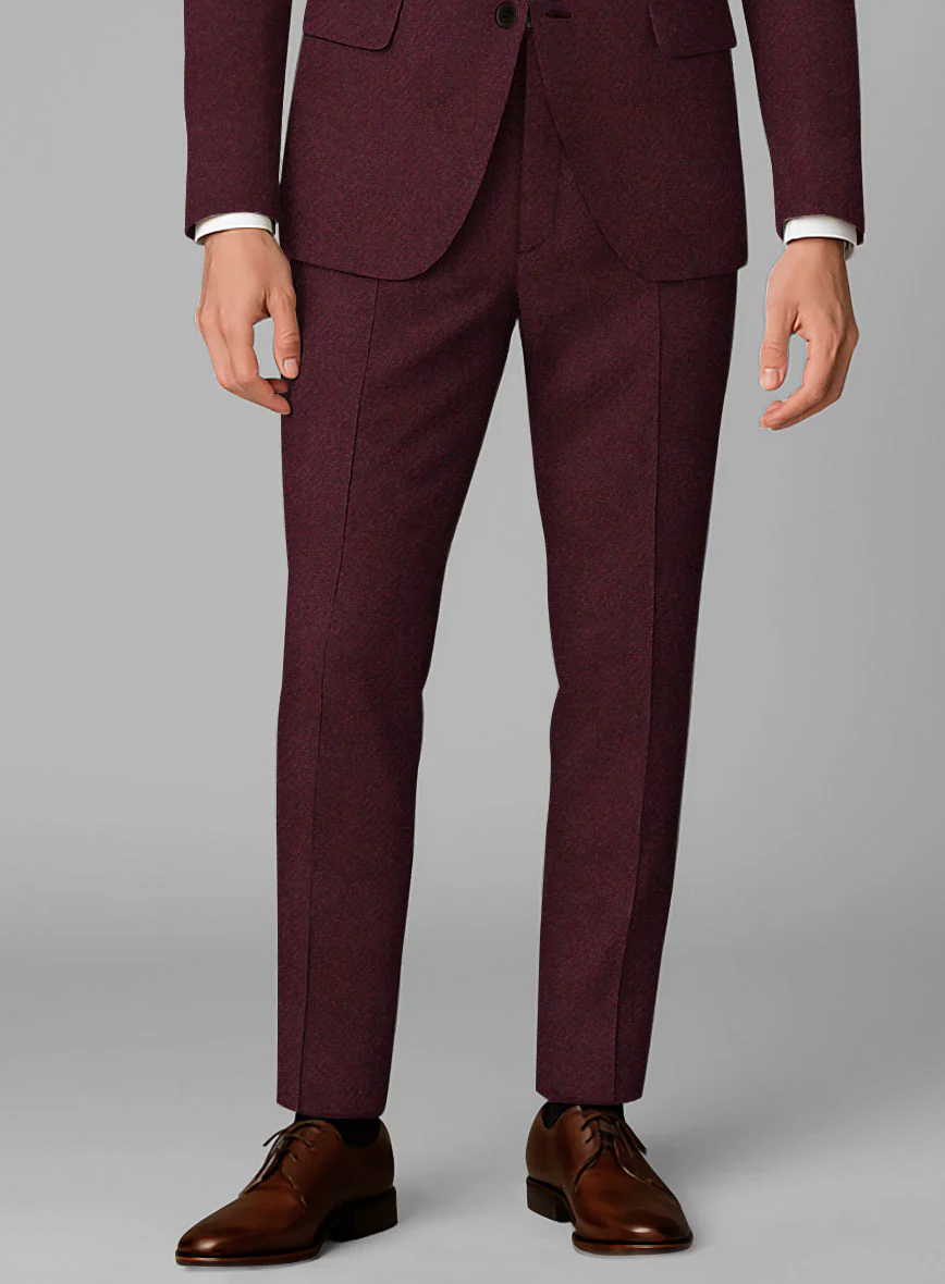 Italian Highlander Wine Tweed Suit - Image 6