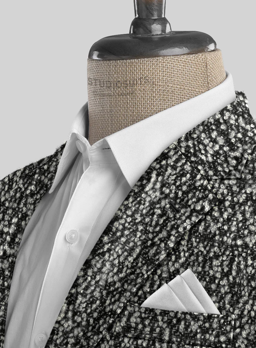 Italian Iquio Boucle Wool Jacket - Image 2