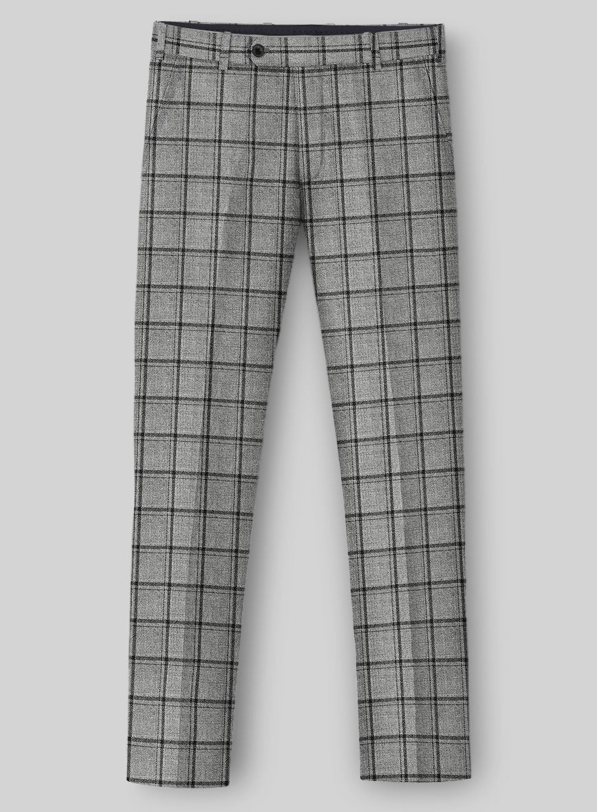 Italian Ironclad Check Tweed Pants - Image 2