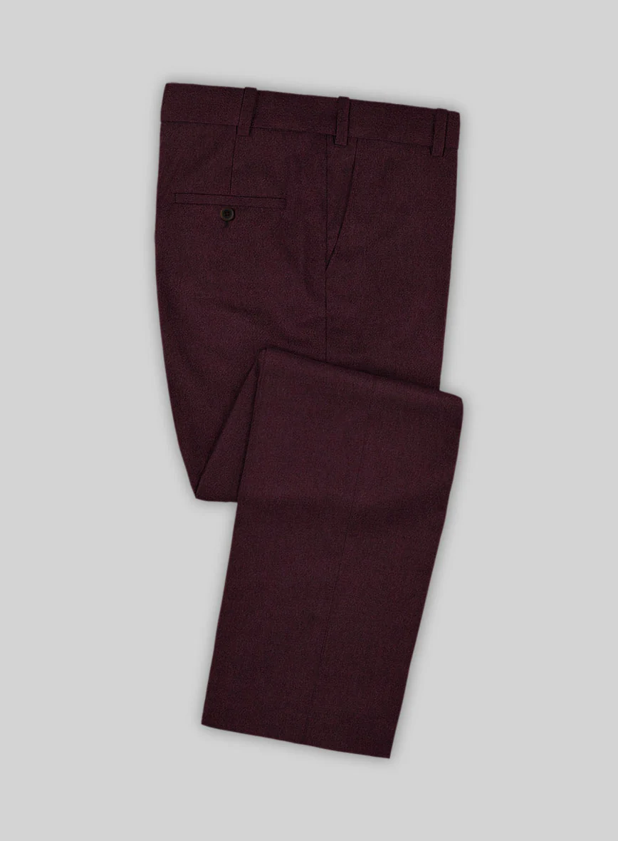 Italian Isandi Sangria Wool Suit - Image 4