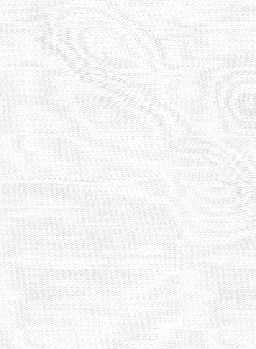 Italian Alba Slub White Shirt - Image 6