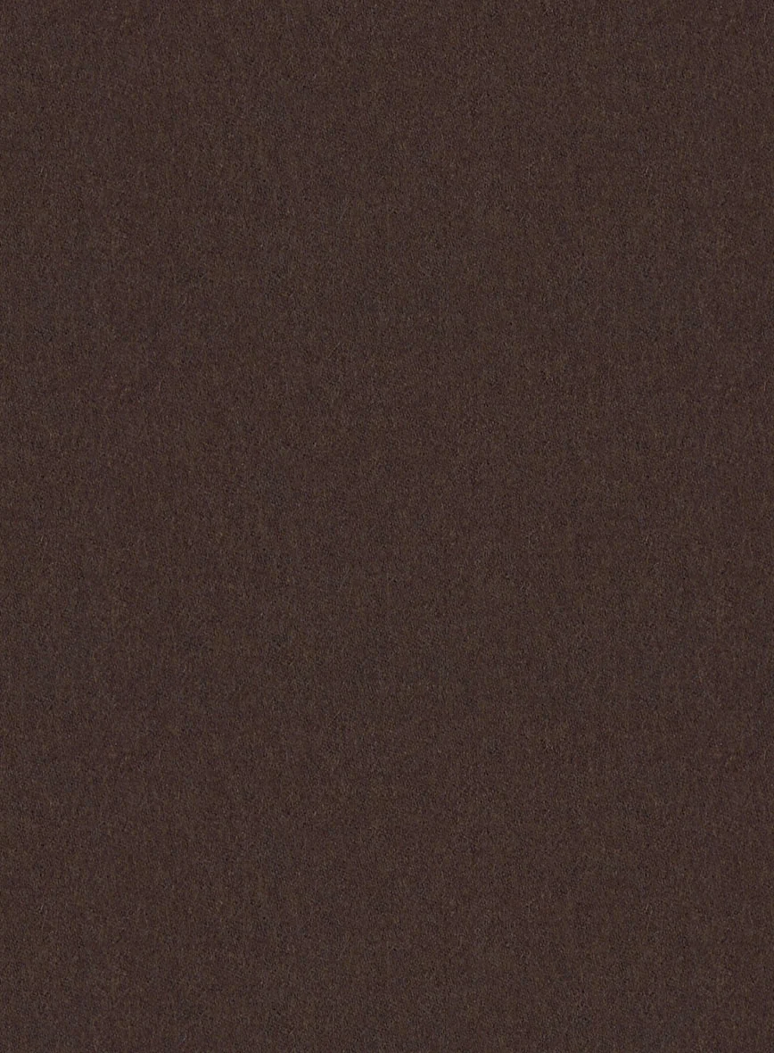 Italian Iucef Cocoa Brown Wool Suit - Image 5