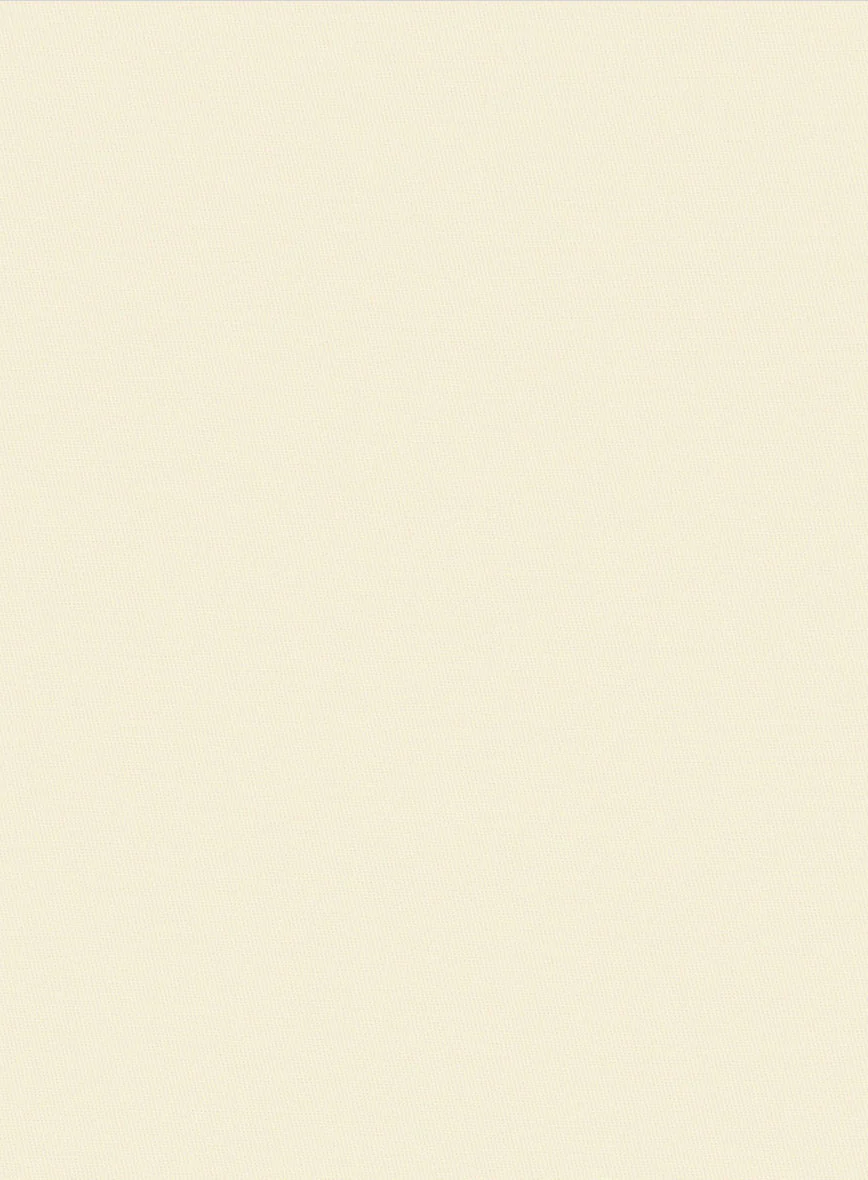 Italian Ivory Cotton Stretch Shorts - Image 6