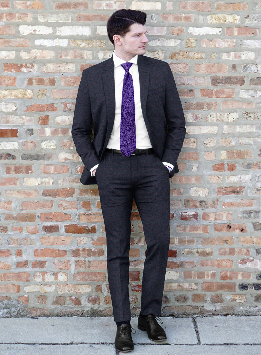 Italian Jamen Blue Checks Flannel Suit - Image 2