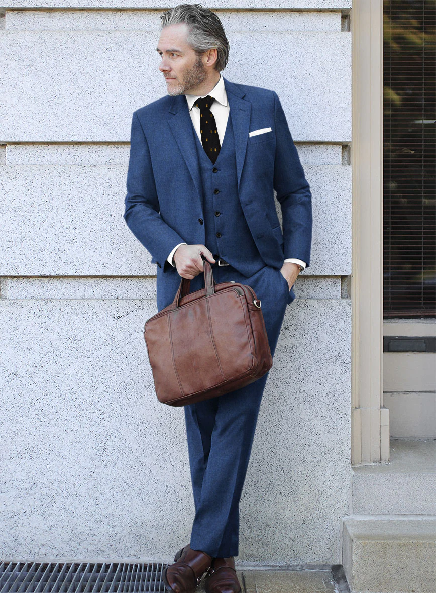 Italian Jil Blue Wool Suit - Image 2