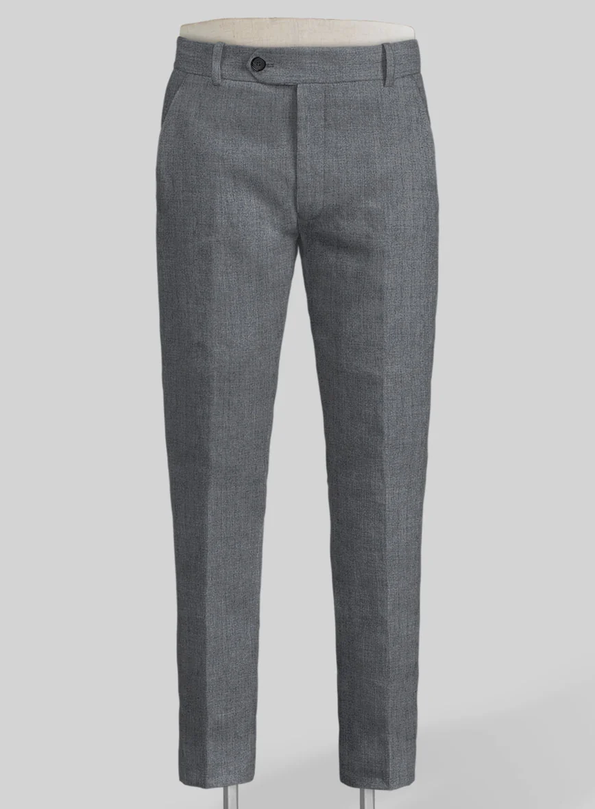 Italian Khyber Gray Blue Linen Suit - Image 6