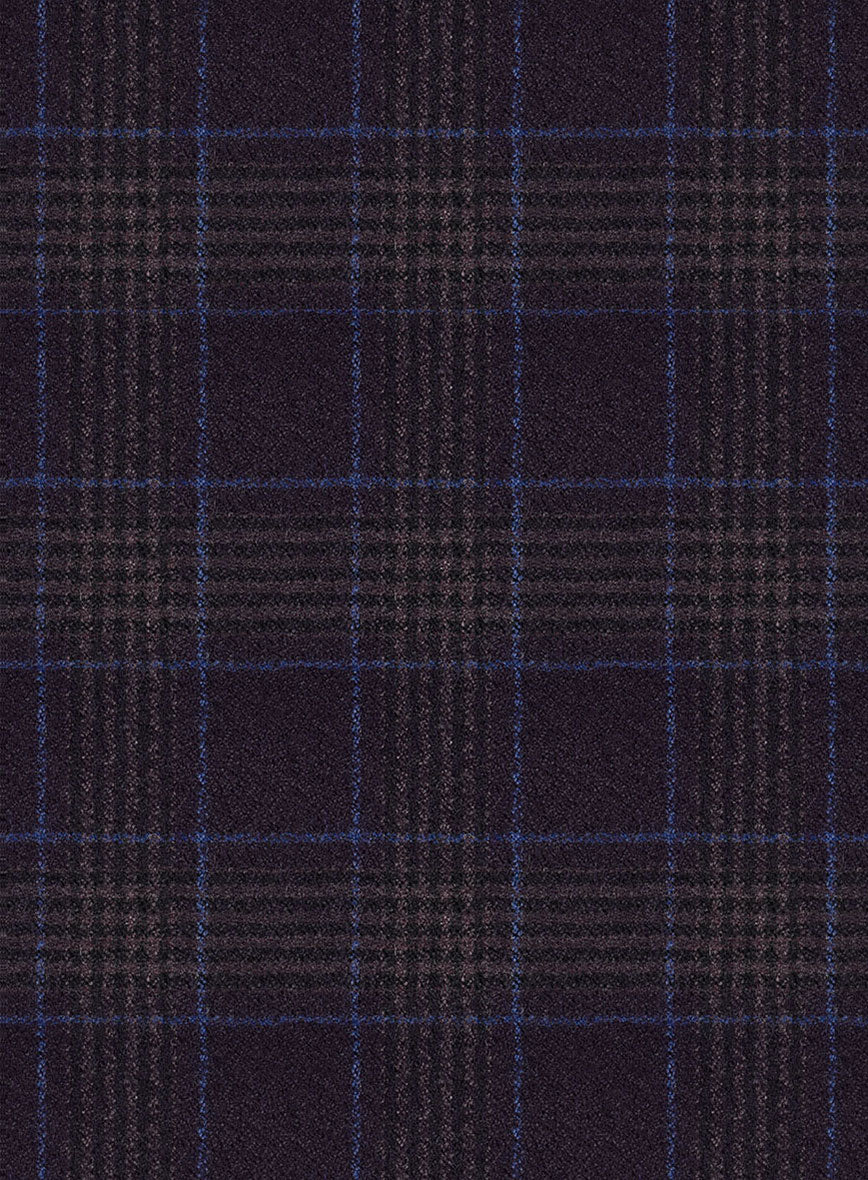Italian Lark Purple Checks Flannel Pants - Image 4