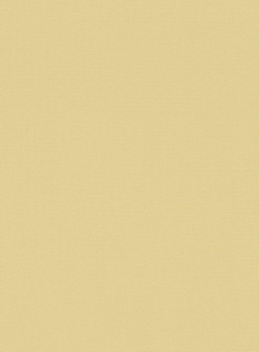 Italian Latte Beige Cotton Stretch Shorts - Image 6