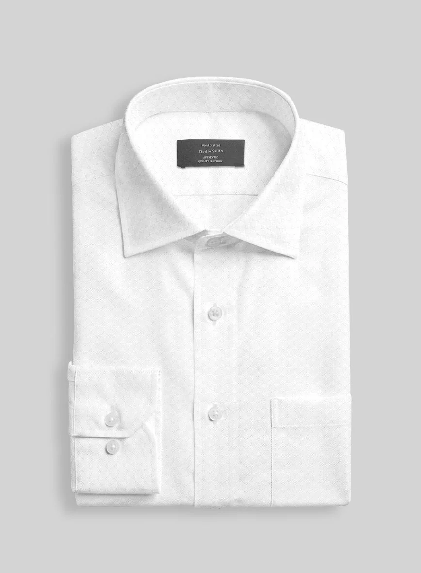 Italian Lattice Dobby Shirt - Image 2