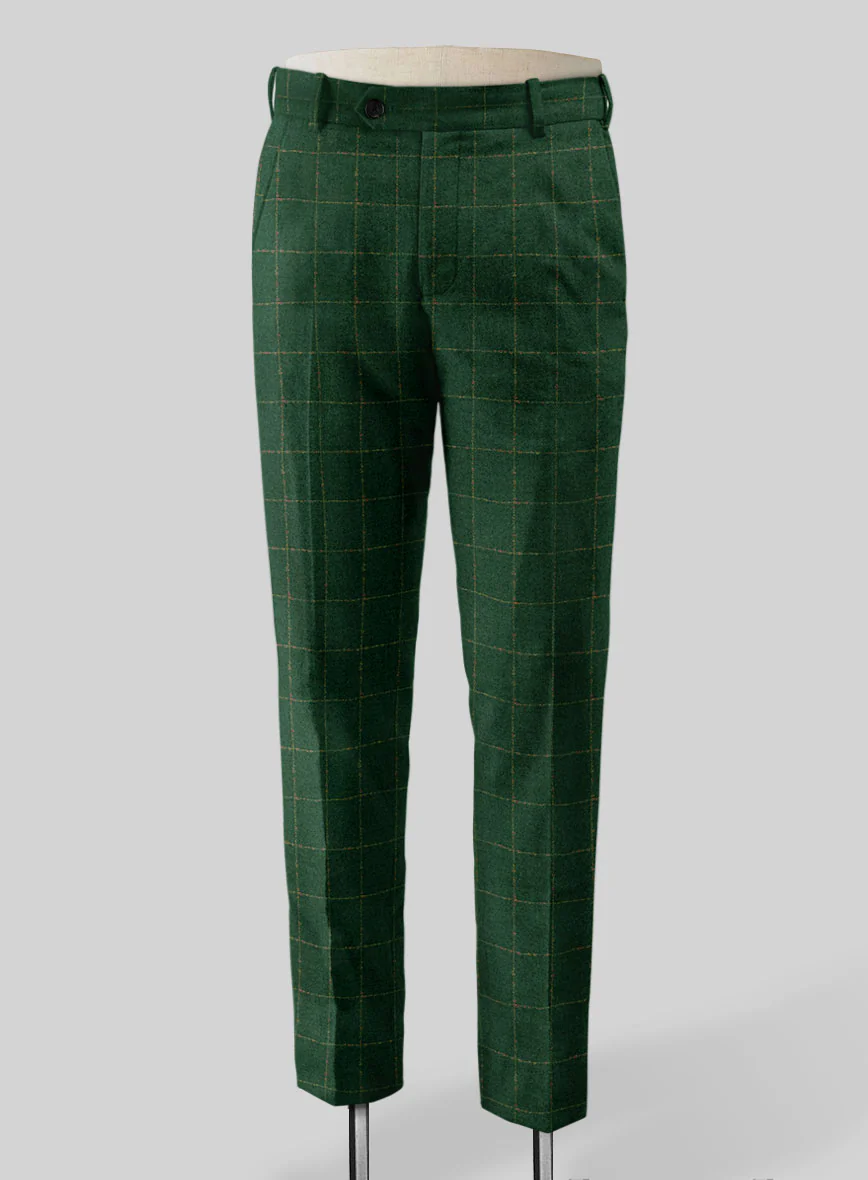Italian Lico Checks Tweed Pants - Image 2