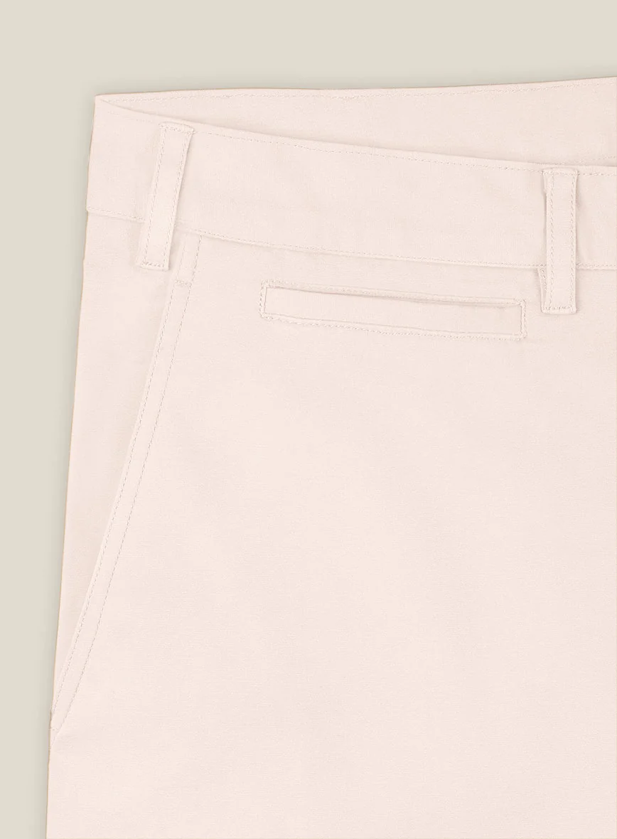 Italian Light Pink Cotton Stretch Shorts - Image 4