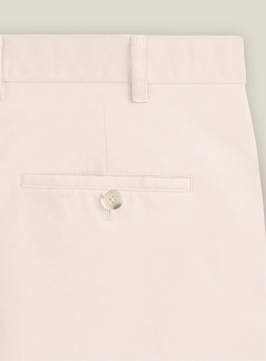 Italian Light Pink Cotton Stretch Shorts - Image 5