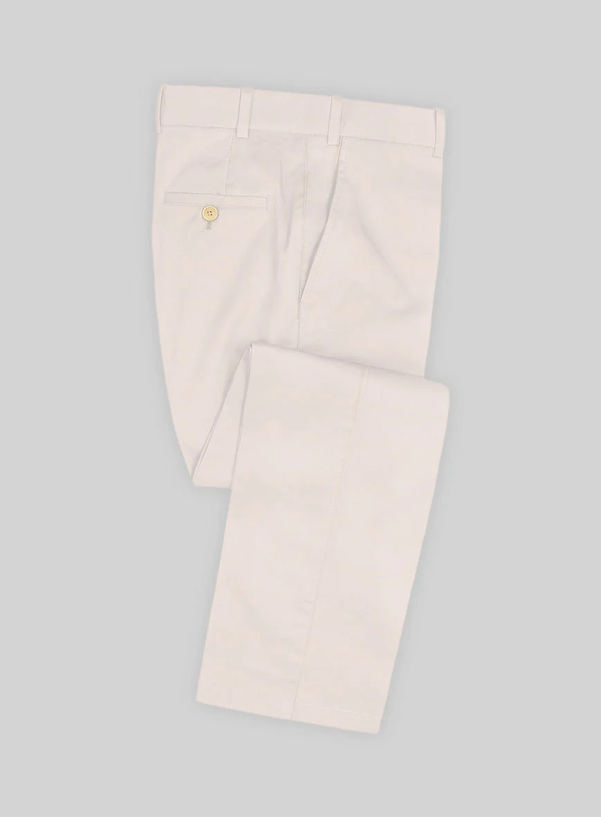 Italian Light Pink Cotton Stretch Suit - Image 4