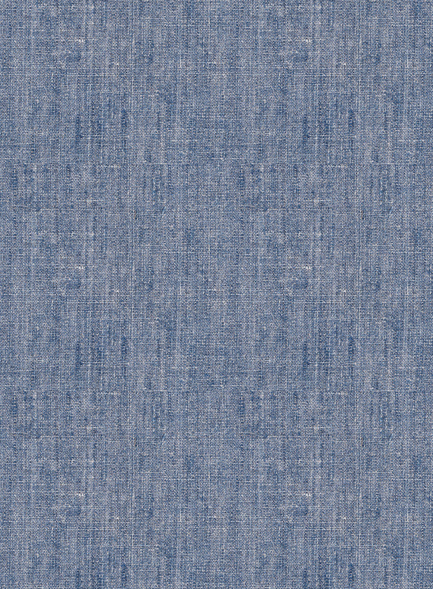 Italian Linen Artisanal Light Blue Suit - Image 7