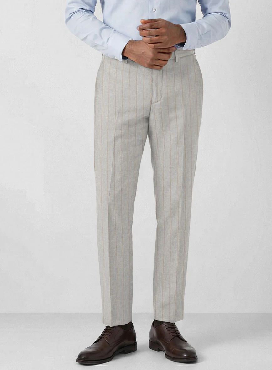 Italian Linen Ashara Stripe Suit - Image 5