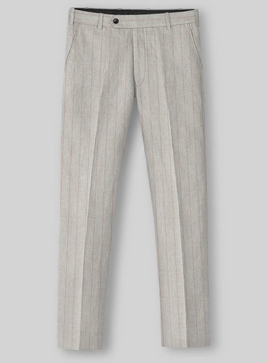 Italian Linen Ashara Stripe Suit - Image 4