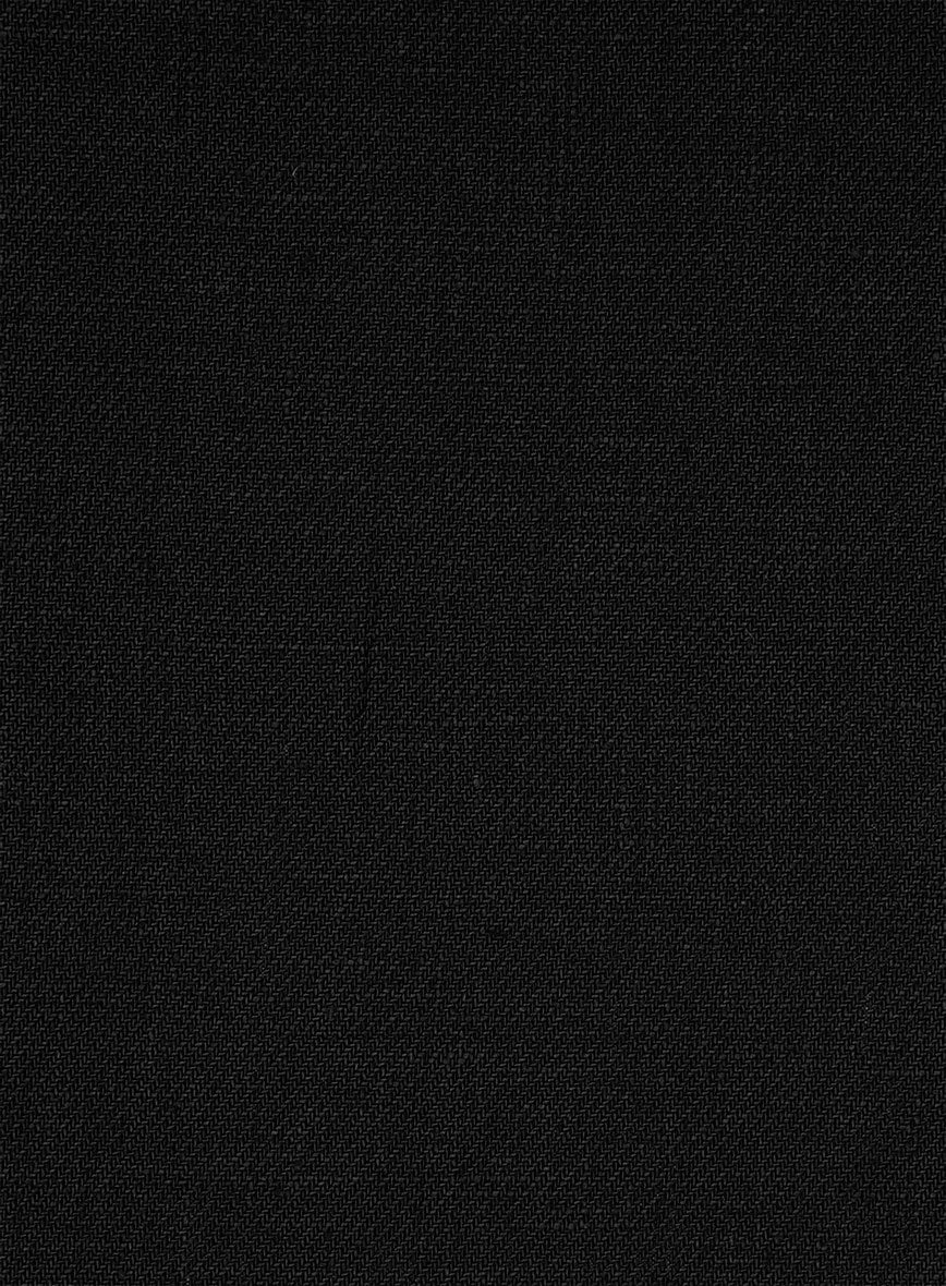Italian Linen Cavalry Black Jacket - Image 3