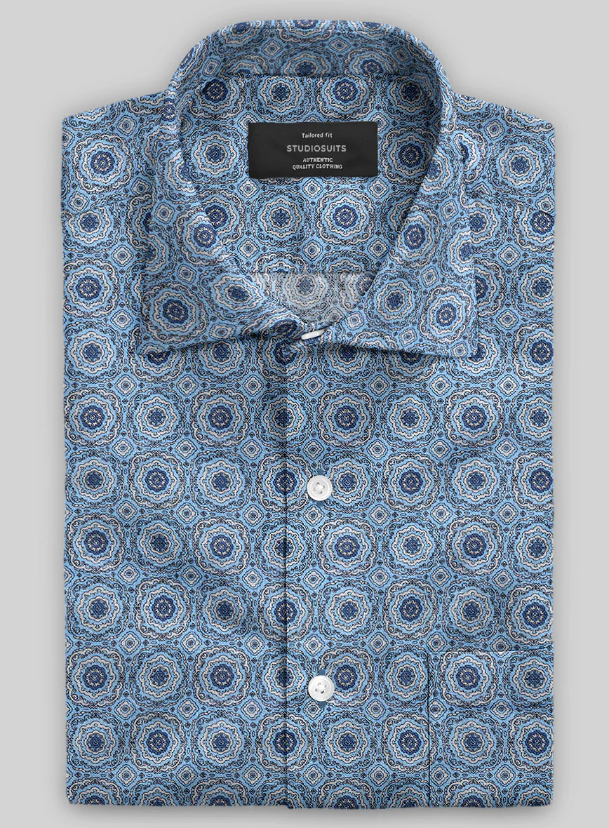 Italian Linen Con Shirt - Image 2