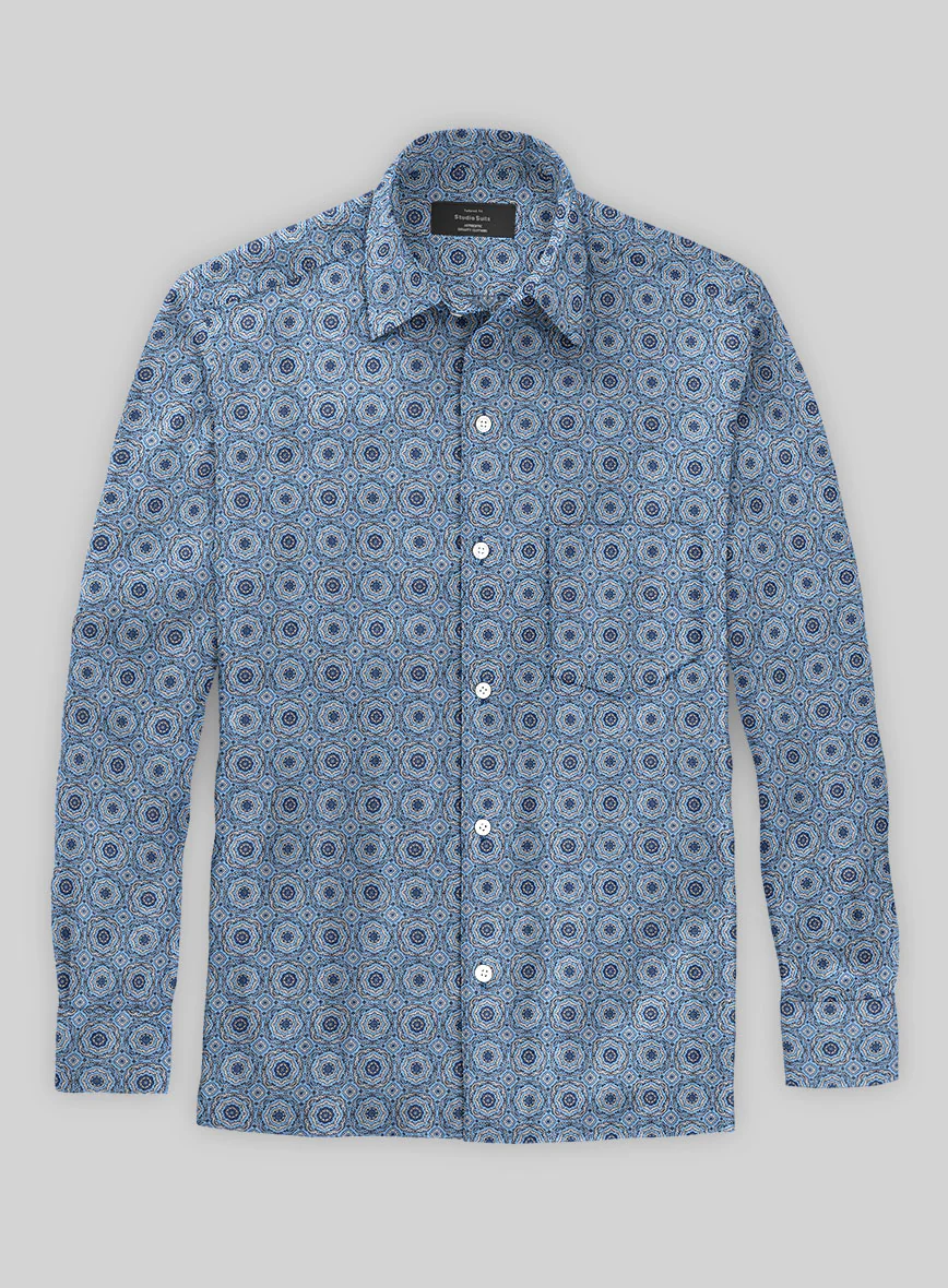 Italian Linen Con Shirt - Image 2