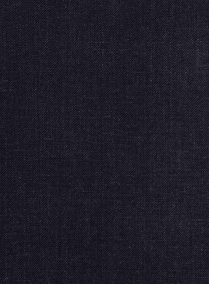 Italian Linen Deep Navy Pants - Image 3