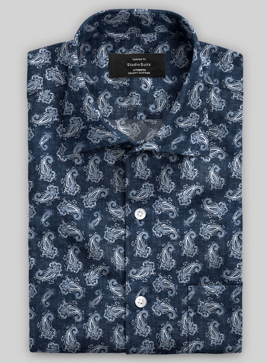 Italian Linen Enlato Shirt - Image 2