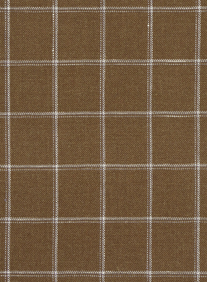 Italian Linen Erar Checks Pants - Image 2