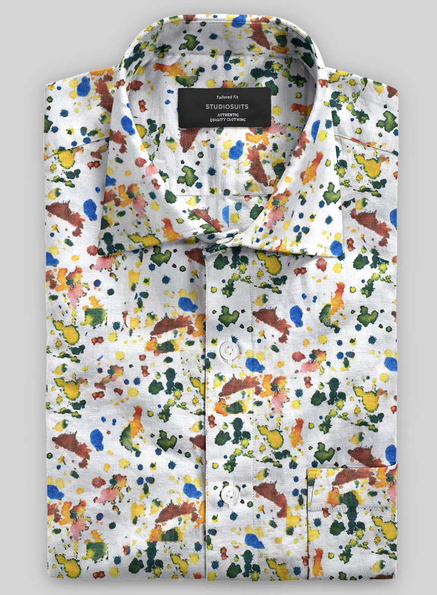 Italian Linen Eujeni Shirt - Image 2