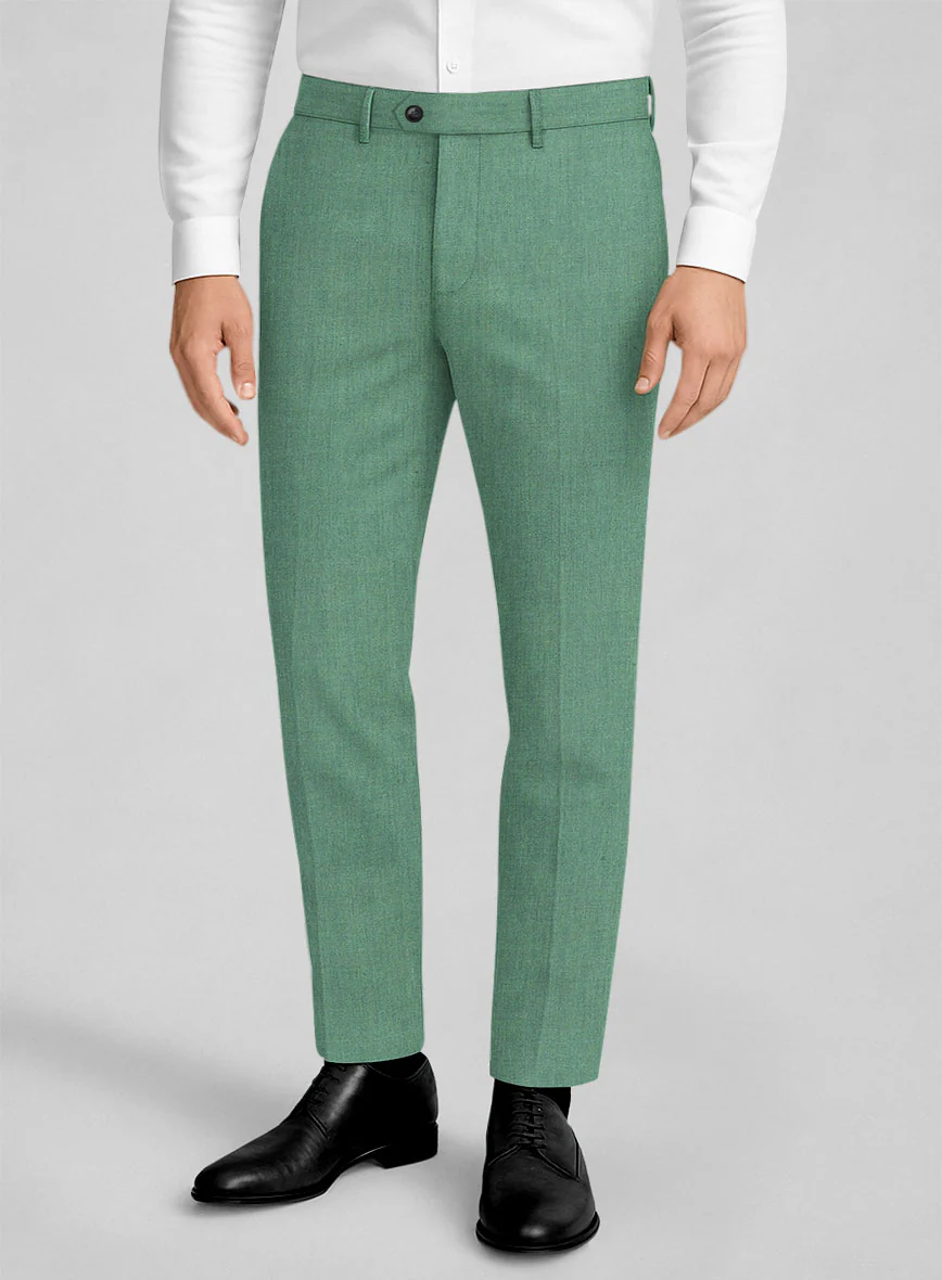 Italian Linen Fern Green Suit - Image 5