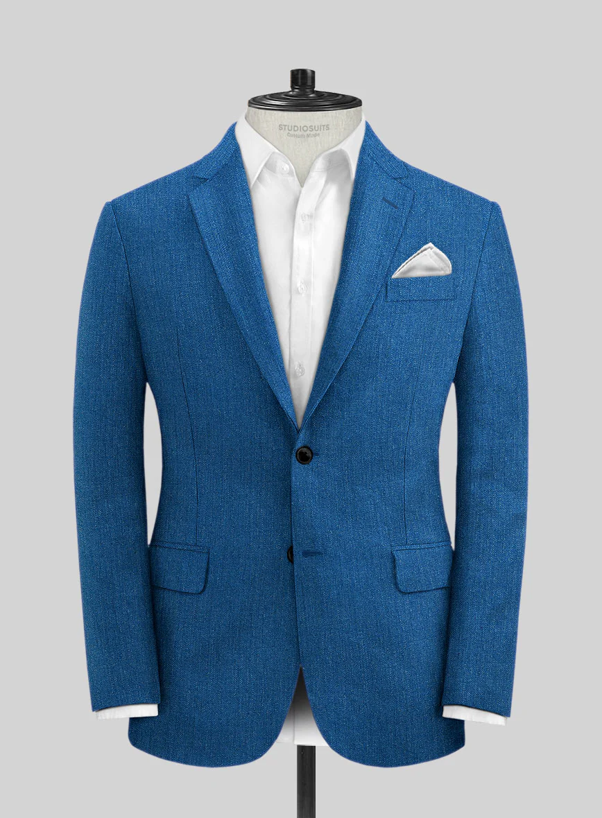 Italian Linen French Blue Jacket - Image 3