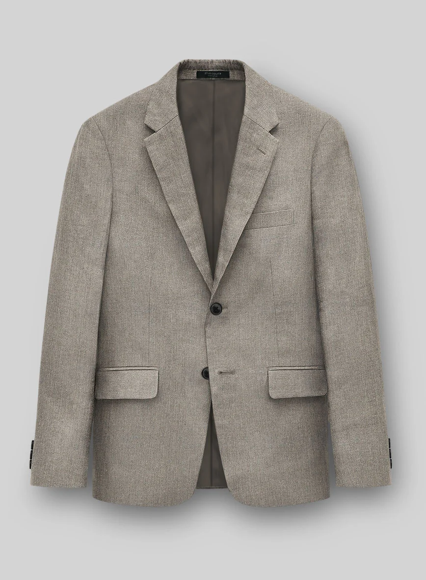 Italian Linen French Brown Suit - Image 3