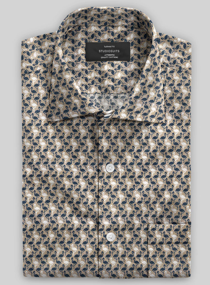 Italian Linen Ican Shirt - Image 2