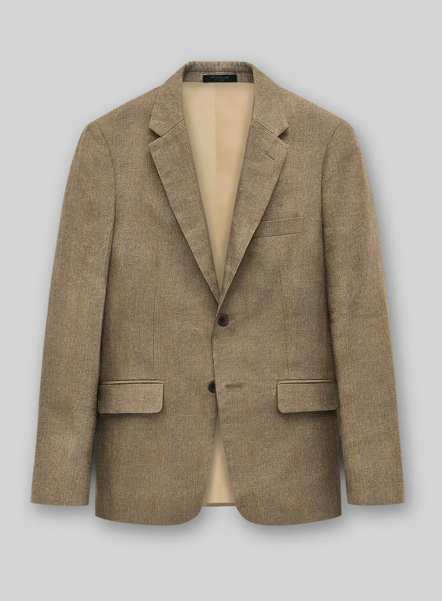 Italian Linen Irish Brown Suit - Image 3