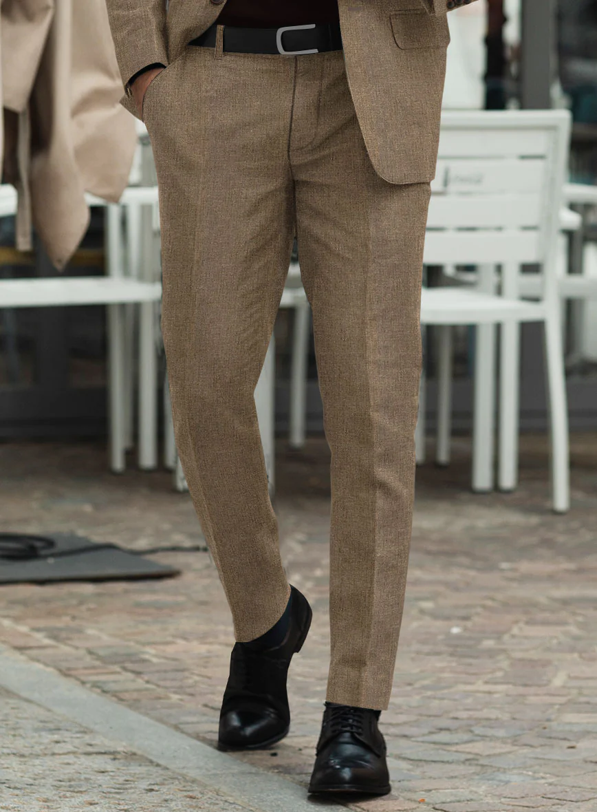 Italian Linen Irish Brown Suit - Image 6