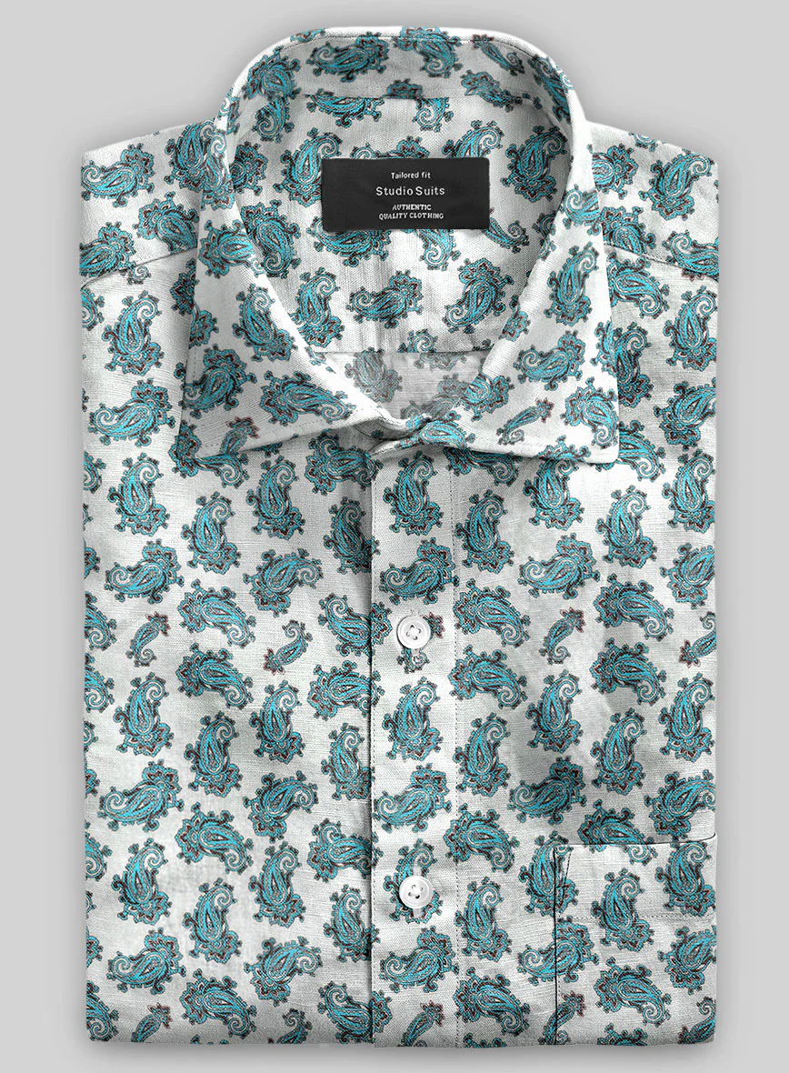 Italian Linen Isra Shirt - Image 2