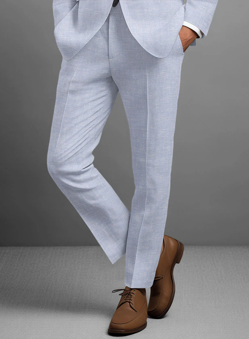 Italian Linen Lavender Mist Pants - Image 2