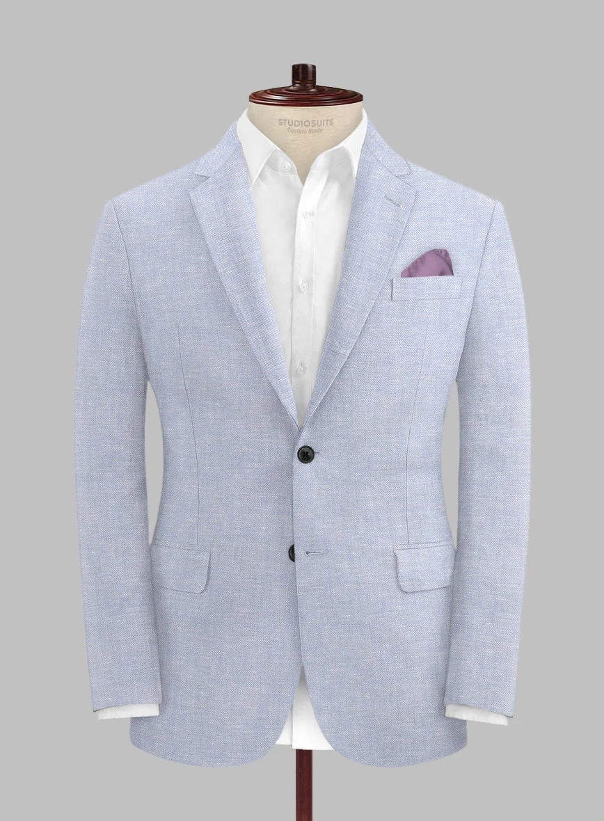 Italian Linen Lavender Mist Suit - Image 5
