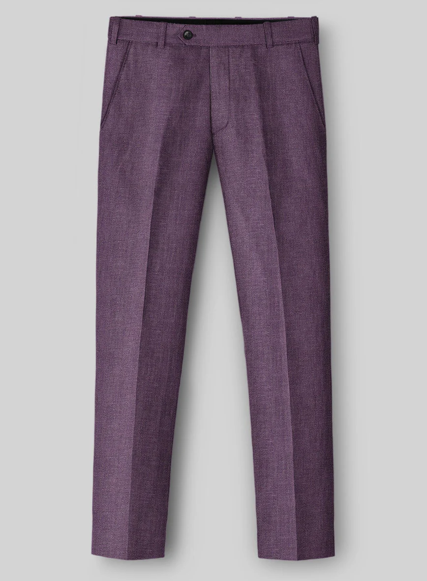 Italian Linen Lilac Mist Pants - Image 2