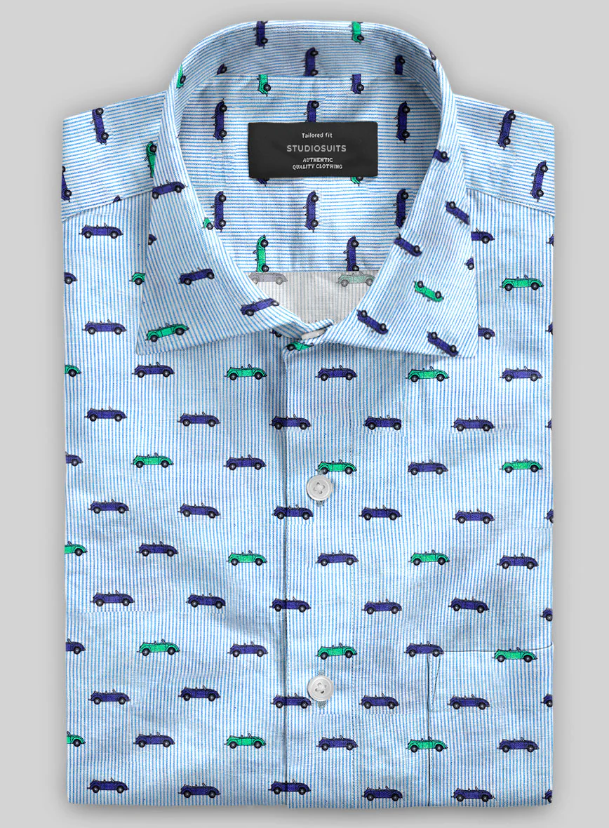 Italian Linen Luggo Shirt - Image 2