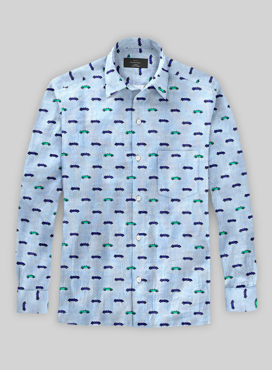 Italian Linen Luggo Shirt - Image 2